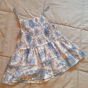 Wonder Nation Blue Paisley Tank Top Girls Size XXL